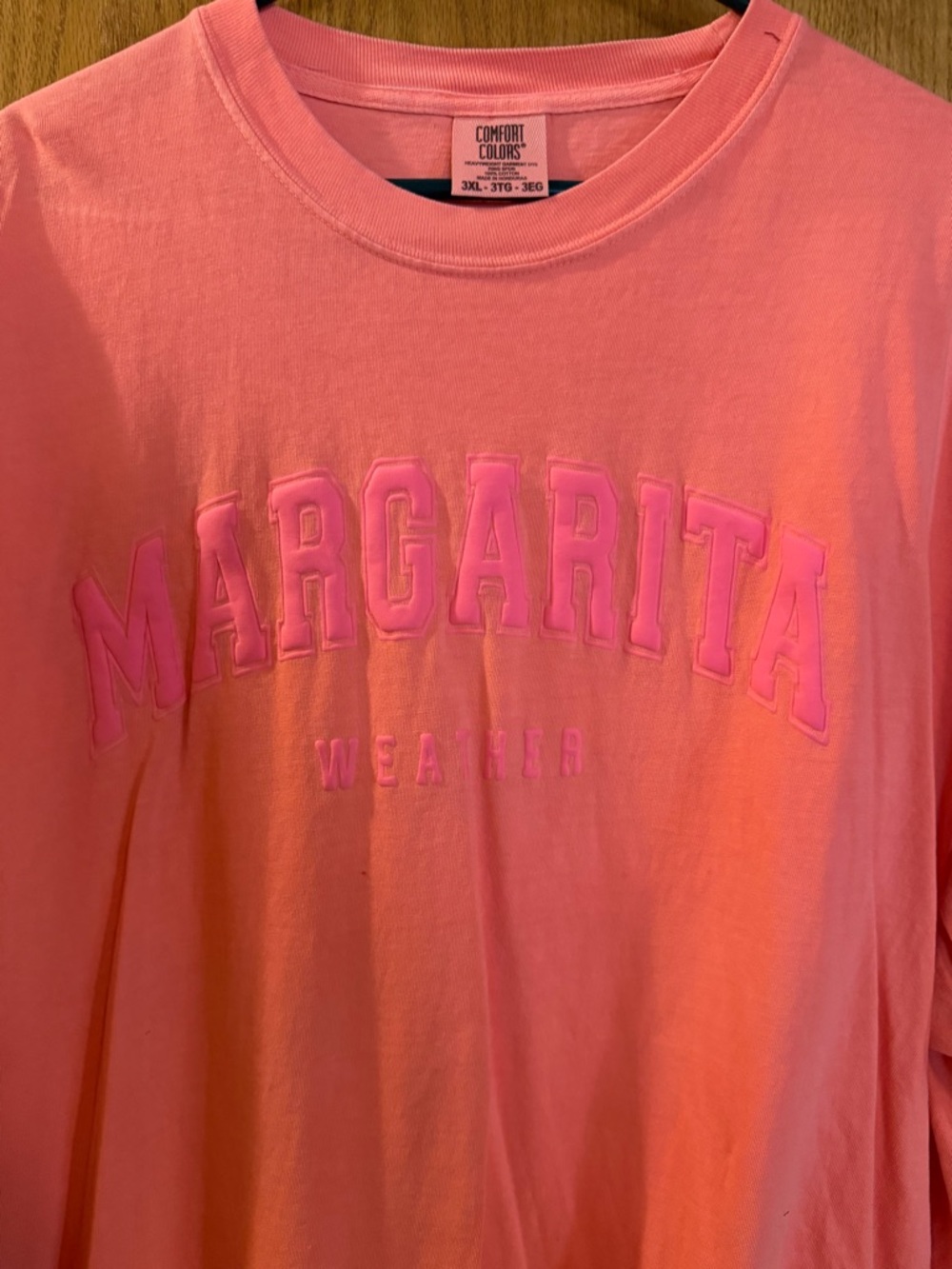 Comfort Colors Coral Pink 'Margarita' Short Sleeve Tee